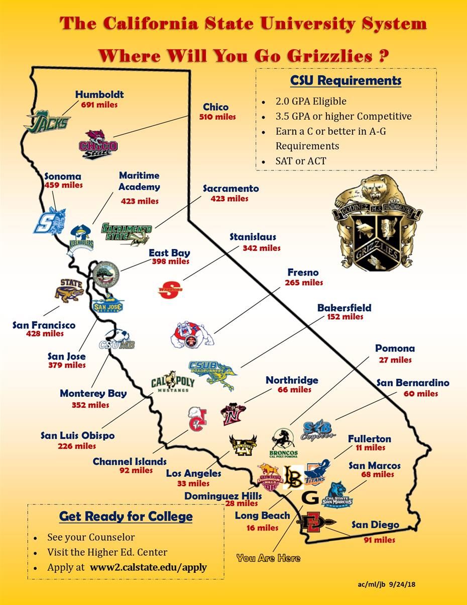 Cal State Map